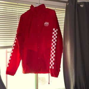 COPY - Mens Small Red VANS Button-up Jacket